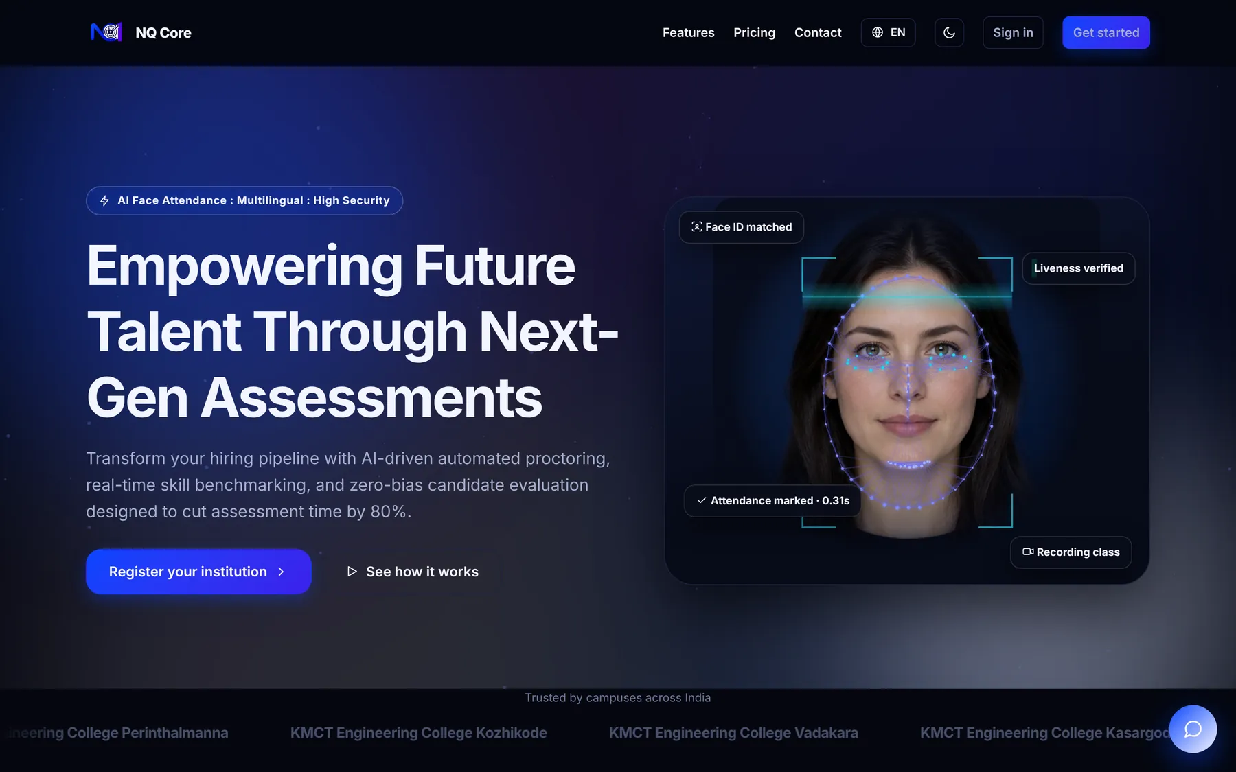 Next-gen assessments and AI face attendance